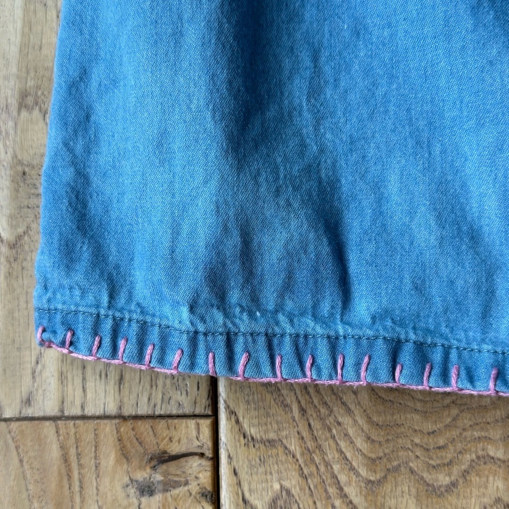 Mud Pie Denim Rainbow Tassel Dress size 5T - Picture 6 of 10